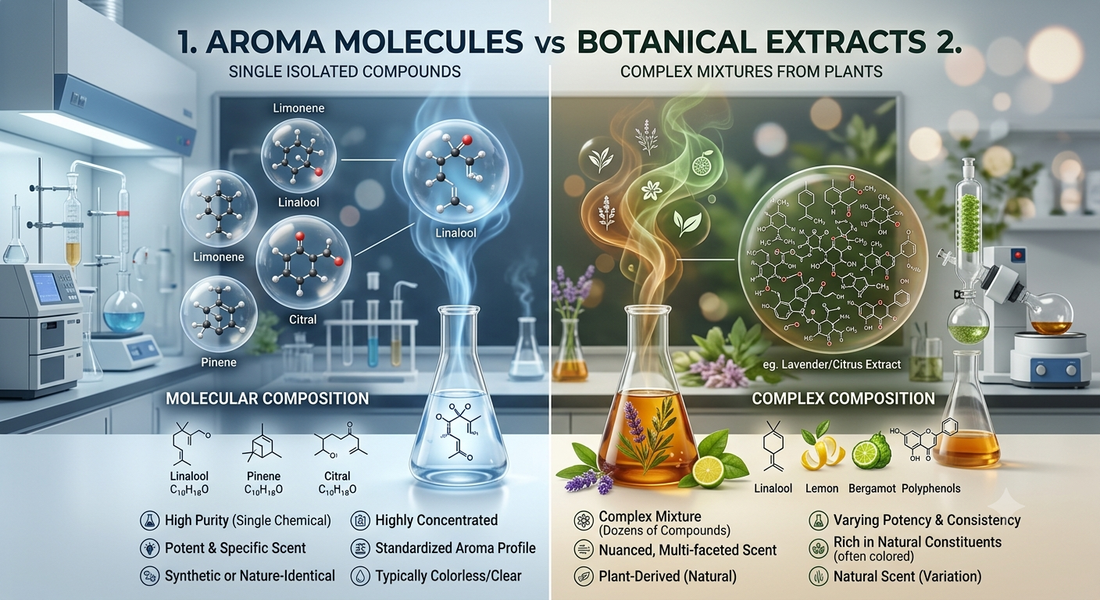 Synthetic Aroma Molecules VS Natural Botanicals